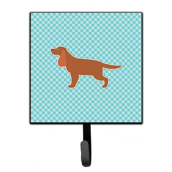 Carolines Treasures English Cocker Spaniel Checkerboard Blue Leash or Key Holder BB3712SH4 - main